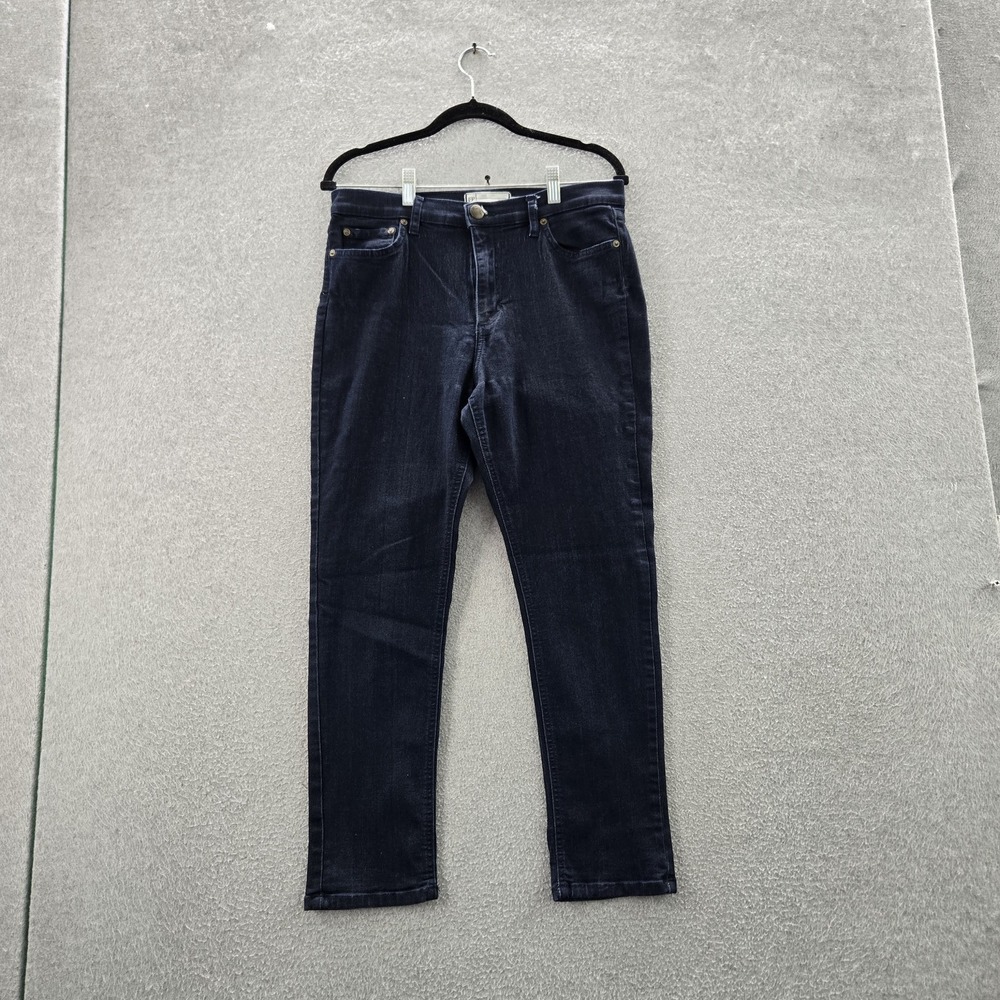 Free People Women Jeans 31 Blue Denim Hi Rise 26" Inseam READ